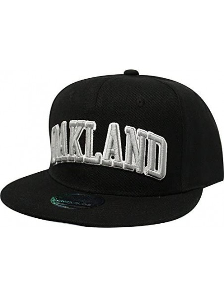 Baseball Caps Team Color City Name Black Snapback Embroidered Baseball Football Snapback Hat Unisex - Cs101 Oakland - C8185LT...