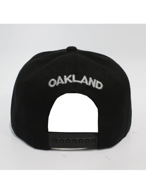 Baseball Caps Team Color City Name Black Snapback Embroidered Baseball Football Snapback Hat Unisex - Cs101 Oakland - C8185LT...