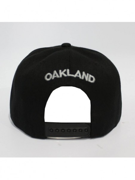 Baseball Caps Team Color City Name Black Snapback Embroidered Baseball Football Snapback Hat Unisex - Cs101 Oakland - C8185LT...