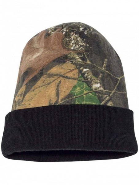 Skullies & Beanies Men's Breakup 12 Inch Knit Cap - Mossy Oak Breakup/Black - C312EGAF271 $15.33