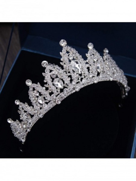 Headbands Handmade Rhinestone Crystal Headbands Accessories - White - CI18WRZNRSU $32.92