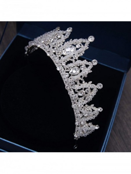 Headbands Handmade Rhinestone Crystal Headbands Accessories - White - CI18WRZNRSU $32.92