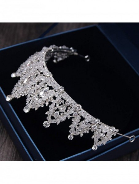 Headbands Handmade Rhinestone Crystal Headbands Accessories - White - CI18WRZNRSU $32.92