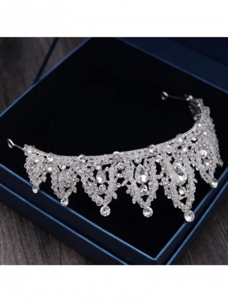 Headbands Handmade Rhinestone Crystal Headbands Accessories - White - CI18WRZNRSU $32.92