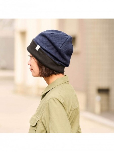 Skullies & Beanies Womens Slouchy Cotton Beanie Hat - Mens Baggy Slouch Chemo Hat Japanese Style - Black - CJ1890WMKG7 $22.93