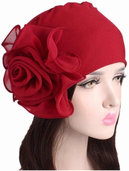 Skullies & Beanies Stretchy Patients Bandanas African - Red - C918D7C4CHS $13.51