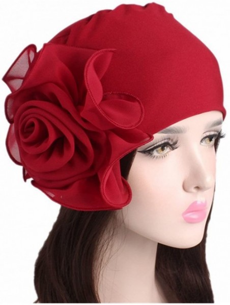 Skullies & Beanies Stretchy Patients Bandanas African - Red - C918D7C4CHS $13.51