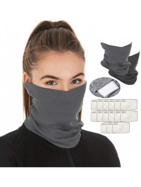 Balaclavas Scarf Bandanas Neck Gaiter Multi-Purpose Balaclava Headwear for Outdoor Sports - Gray - CH198CQLSM7 $24.70