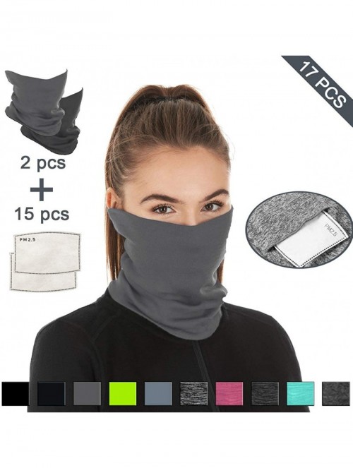 Balaclavas Scarf Bandanas Neck Gaiter Multi-Purpose Balaclava Headwear for Outdoor Sports - Gray - CH198CQLSM7 $24.70