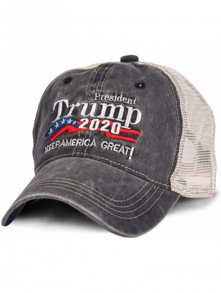 Baseball Caps Donald Trump 2020 Hat Keep America Great Embroidered MAGA USA Adjustable Baseball Cap - A-1-grey - CZ18WZ235EI ...