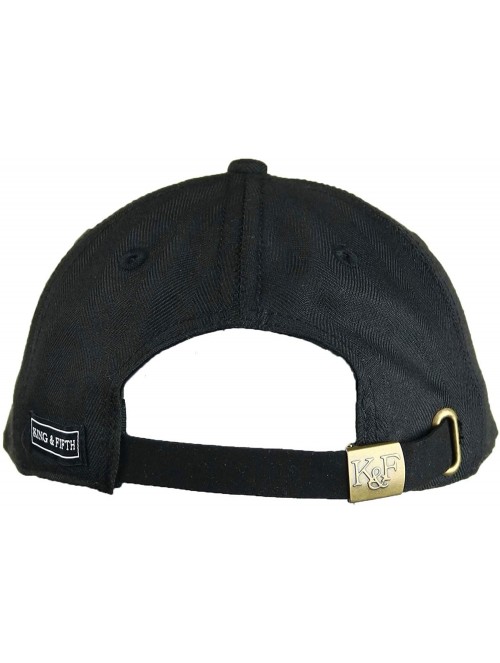 Baseball Caps Baseball King Fifth Profile Cap - Black Herringbone - CK18CHC8RTZ $25.72