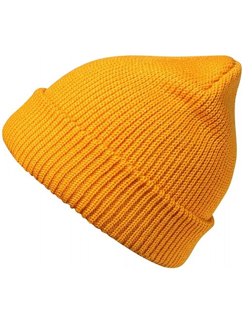 Skullies & Beanies Slouchy Beanie Hats Winter Knitted Caps Soft Warm Ski Hat Unisex - Yellow - CT18KHMTMO0 $11.90