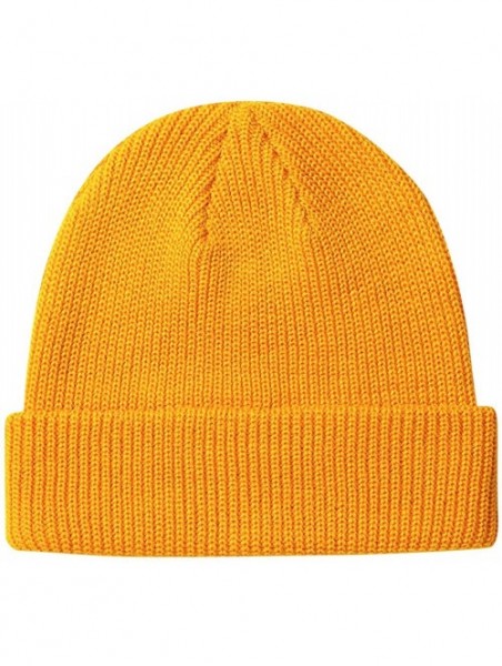 Skullies & Beanies Slouchy Beanie Hats Winter Knitted Caps Soft Warm Ski Hat Unisex - Yellow - CT18KHMTMO0 $11.90