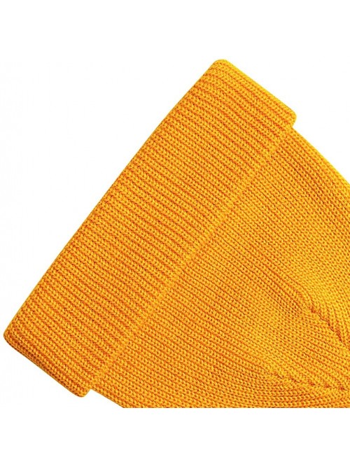 Skullies & Beanies Slouchy Beanie Hats Winter Knitted Caps Soft Warm Ski Hat Unisex - Yellow - CT18KHMTMO0 $11.90