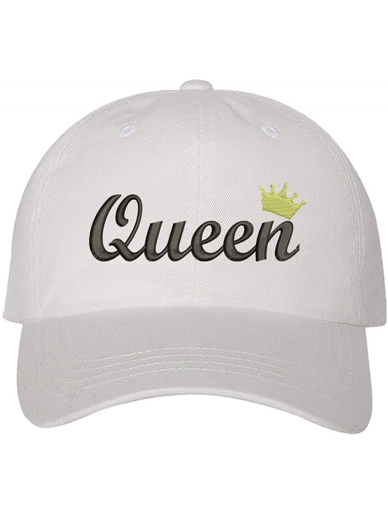 Baseball Caps Queen Dad hat- Baseball Cap- Unisex - White - CL18HCHCATE $20.00