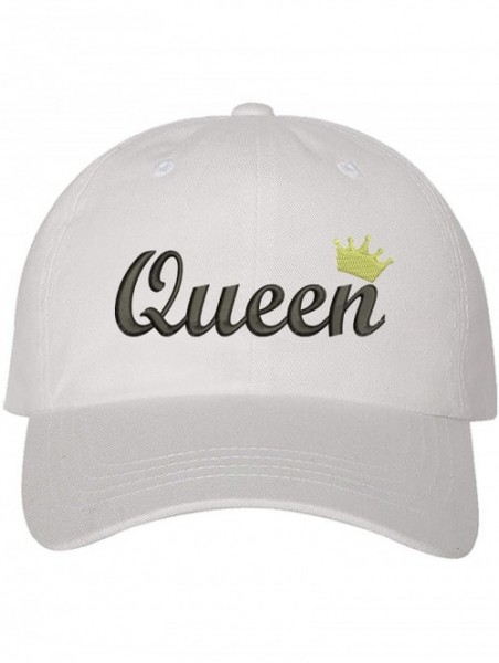 Baseball Caps Queen Dad hat- Baseball Cap- Unisex - White - CL18HCHCATE $20.00