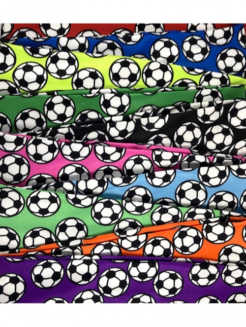 Headbands Soccer Stretch Headbands Spandex Sweatbands - Purple - C718M3L5MLC $15.72