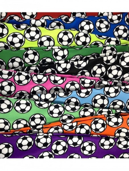 Headbands Soccer Stretch Headbands Spandex Sweatbands - Purple - C718M3L5MLC $15.72