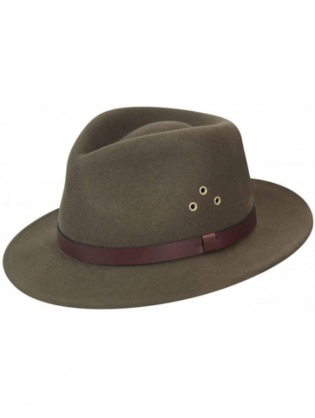 Fedoras Women's Dickens Fedora Hat - Khaki - C6114ZC0XDF $63.68