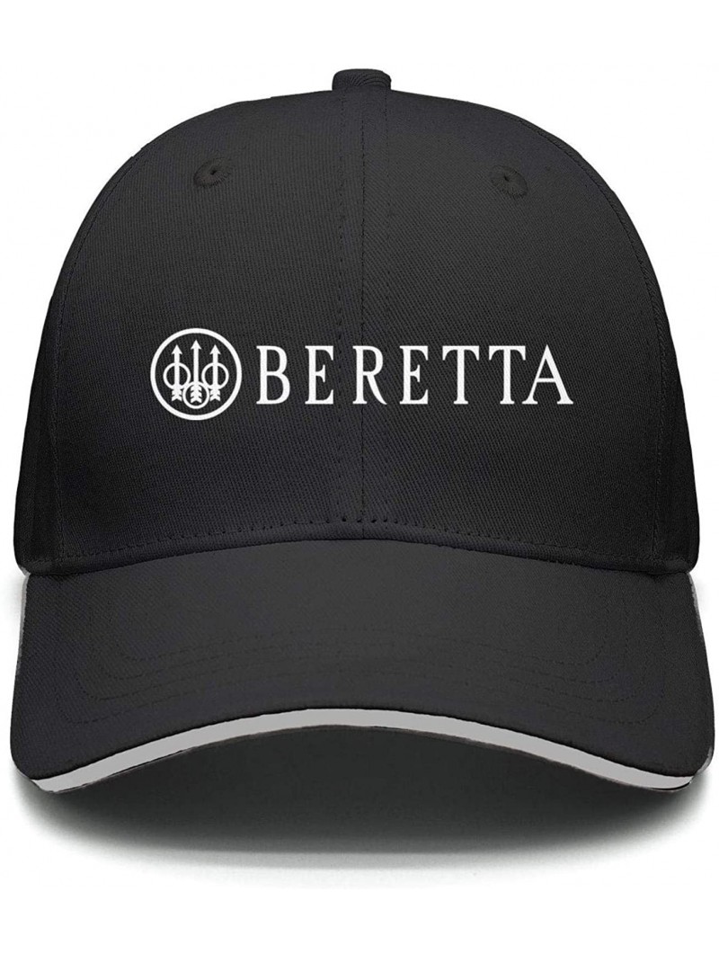 Baseball Caps Dad Beretta-Logo- Strapback Hat Best mesh Cap - Black-41 - C918RHC3OMY $18.02