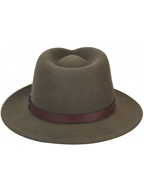 Fedoras Women's Dickens Fedora Hat - Khaki - C6114ZC0XDF $63.68