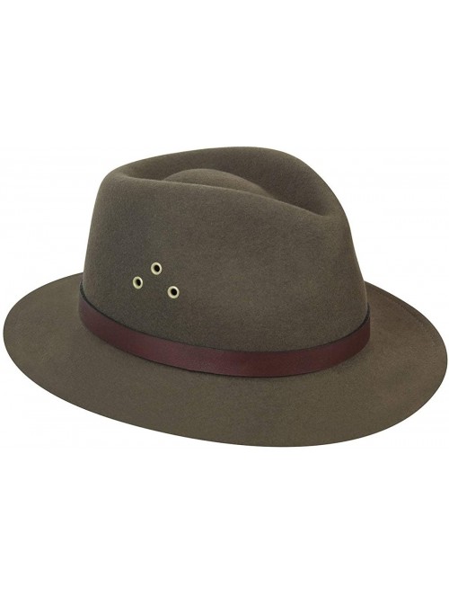 Fedoras Women's Dickens Fedora Hat - Khaki - C6114ZC0XDF $63.68