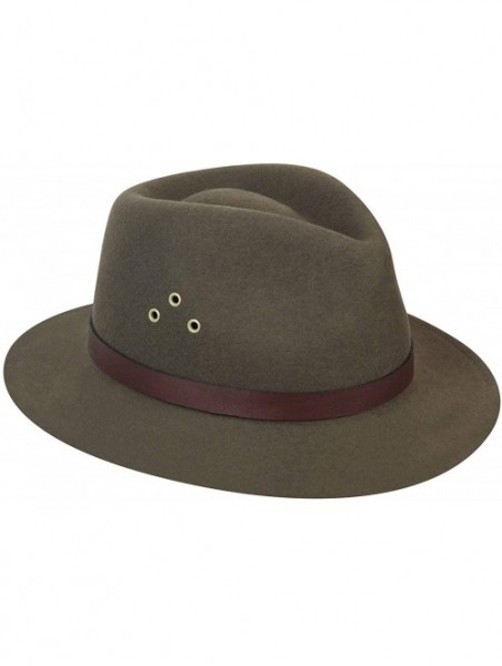 Fedoras Women's Dickens Fedora Hat - Khaki - C6114ZC0XDF $63.68