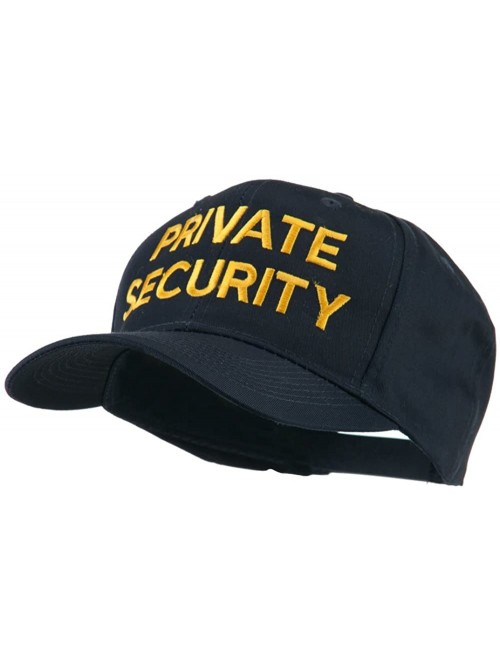 Baseball Caps Private Security Embroidered Cap - Navy - CJ11HVODHKZ $29.81