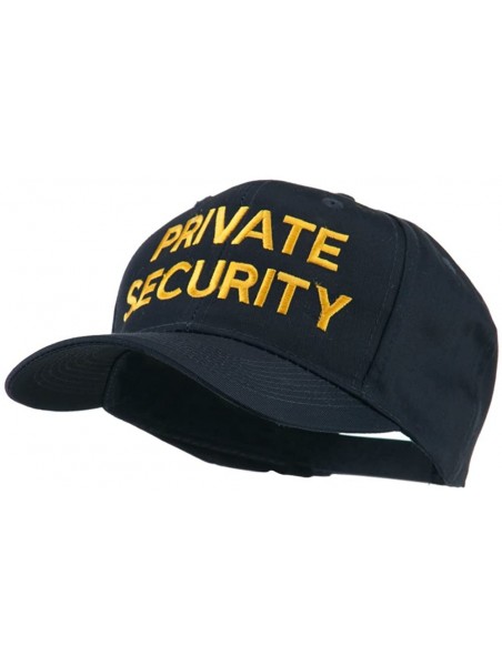 Baseball Caps Private Security Embroidered Cap - Navy - CJ11HVODHKZ $29.81