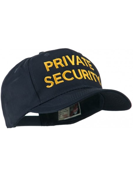 Baseball Caps Private Security Embroidered Cap - Navy - CJ11HVODHKZ $29.81