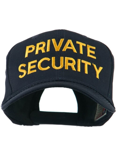 Baseball Caps Private Security Embroidered Cap - Navy - CJ11HVODHKZ $29.81