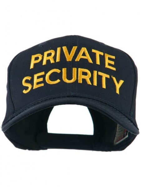 Baseball Caps Private Security Embroidered Cap - Navy - CJ11HVODHKZ $29.81