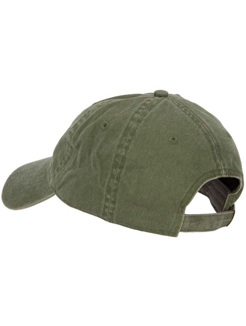 Baseball Caps 12th Air Force Badge Embroidered Washed Cap - Olive - CR1936G7W7M $23.09