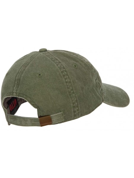 Baseball Caps 12th Air Force Badge Embroidered Washed Cap - Olive - CR1936G7W7M $23.09