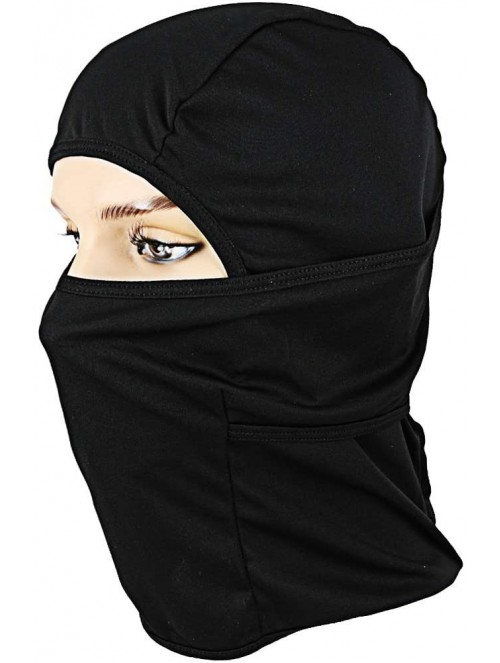 Balaclavas Balaclava Face Mask Cover for Motorcycle Cycling Sports (Black) - CS18NKLL3W6 $9.94