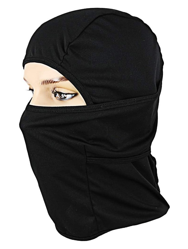 Balaclavas Balaclava Face Mask Cover for Motorcycle Cycling Sports (Black) - CS18NKLL3W6 $9.94