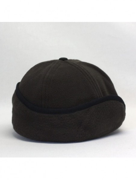 Newsboy Caps Classic Velour Knit/Corduroy Fleece Warmer Flap Billed Newsboy Cap - Black/Dark Brown - CK188N0C5TK $16.83