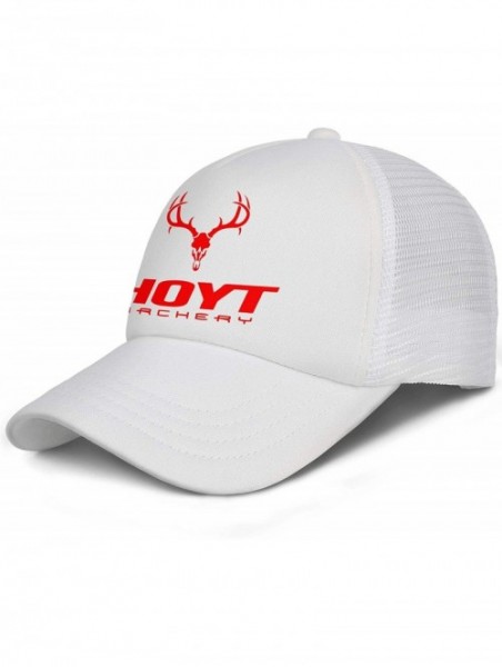 Baseball Caps Men Baseball Cap Fashion Adjustable Mesh Archery Red Dad Trucker Golf Hat - White-2 - CM18A2W893Y $22.41