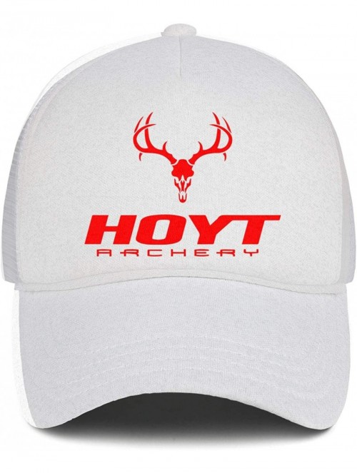 Baseball Caps Men Baseball Cap Fashion Adjustable Mesh Archery Red Dad Trucker Golf Hat - White-2 - CM18A2W893Y $22.41