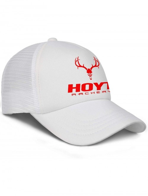 Baseball Caps Men Baseball Cap Fashion Adjustable Mesh Archery Red Dad Trucker Golf Hat - White-2 - CM18A2W893Y $22.41