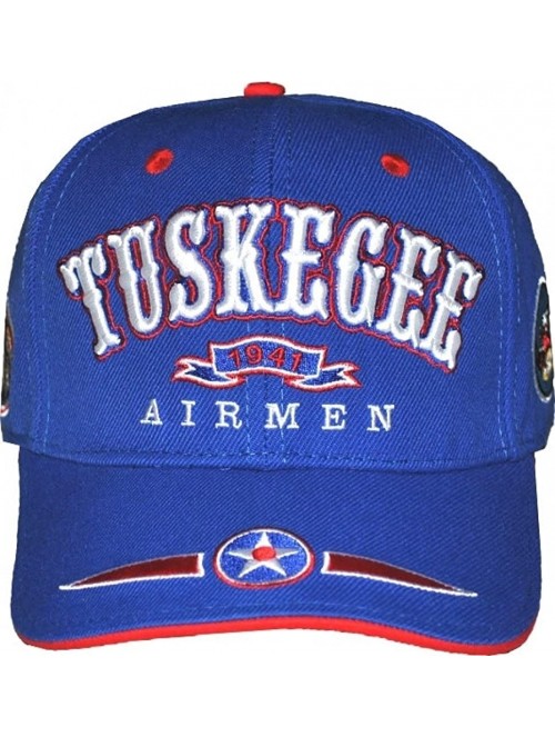 Baseball Caps Big Boy Tuskegee Airmen Commemorative Mens Cap [Royal Blue - Adjustable] - CZ18IR4Z8UH $28.71