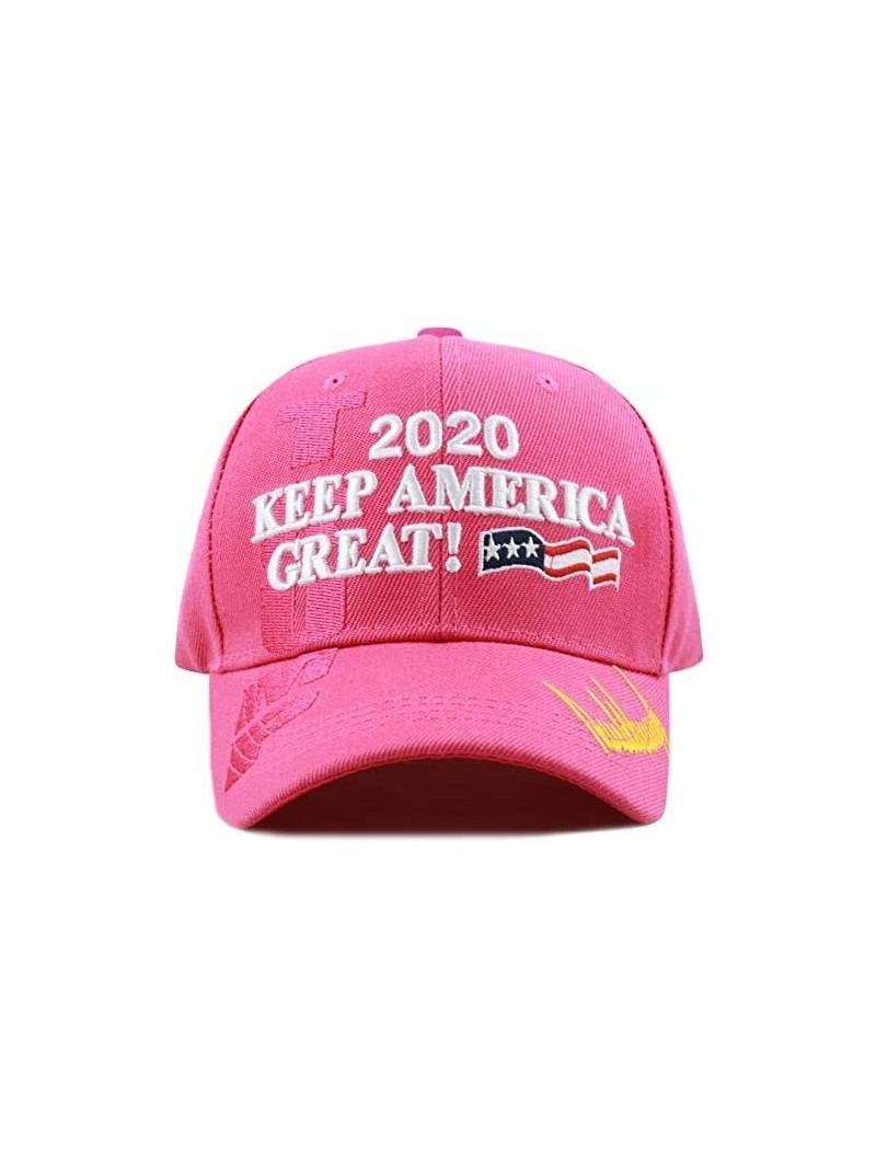 Baseball Caps Original Exclusive Donald Trump 2020" Keep America Great/Make America Great Again 3D Cap - 4. 2020-hot Pink - C...