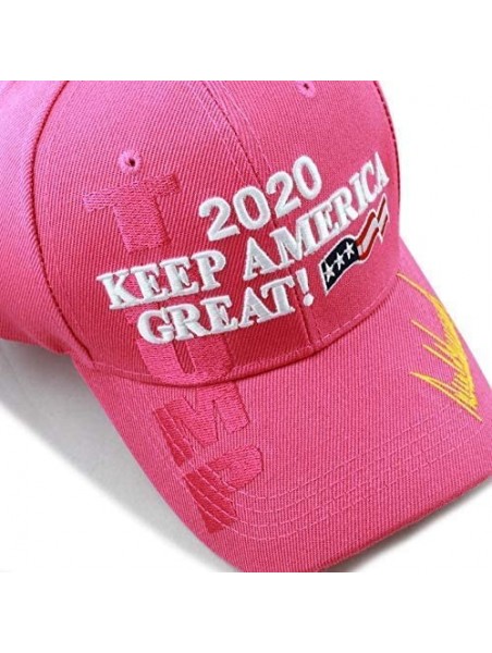 Baseball Caps Original Exclusive Donald Trump 2020" Keep America Great/Make America Great Again 3D Cap - 4. 2020-hot Pink - C...