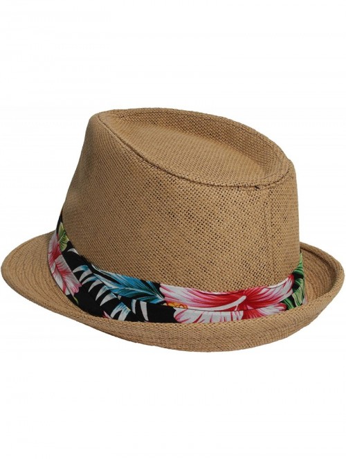 Fedoras Unisex Vintage Fedora Hat Classic Timeless Light Weight - 0124 - Br - CV18QG2HOWZ $17.86