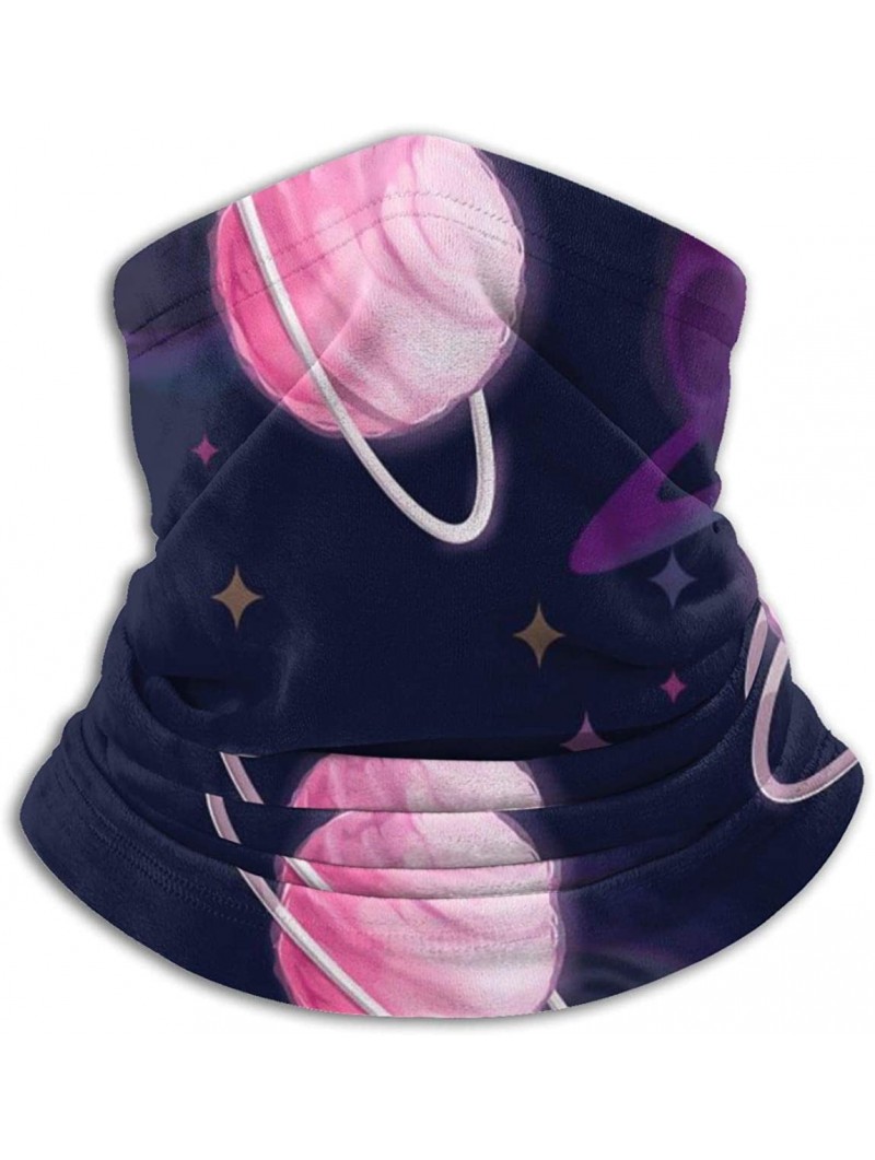 Balaclavas Neck Gaiter Headwear Face Sun Mask Magic Scarf Bandana Balaclava - Candy Planet Pink - C1197SE50MH $18.67