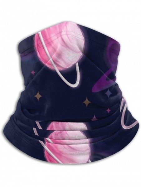 Balaclavas Neck Gaiter Headwear Face Sun Mask Magic Scarf Bandana Balaclava - Candy Planet Pink - C1197SE50MH $18.67