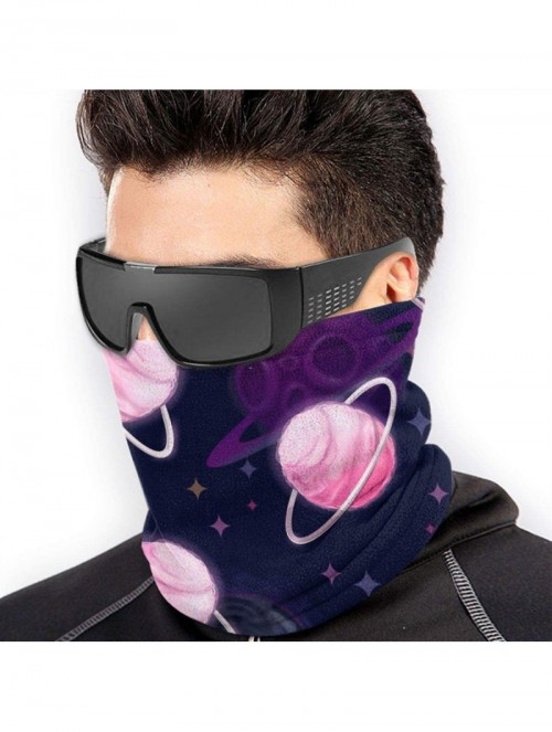 Balaclavas Neck Gaiter Headwear Face Sun Mask Magic Scarf Bandana Balaclava - Candy Planet Pink - C1197SE50MH $18.67