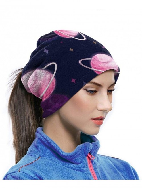 Balaclavas Neck Gaiter Headwear Face Sun Mask Magic Scarf Bandana Balaclava - Candy Planet Pink - C1197SE50MH $18.67