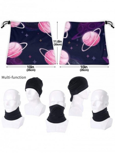 Balaclavas Neck Gaiter Headwear Face Sun Mask Magic Scarf Bandana Balaclava - Candy Planet Pink - C1197SE50MH $18.67