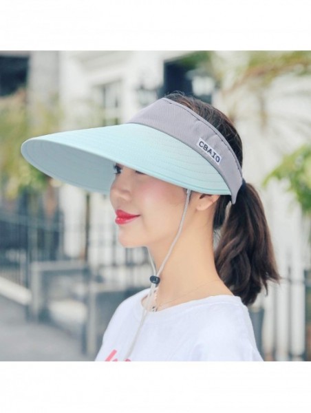 Sun Hats Sun Hat Wide Brim Visor for Women Summer UV Protection Foldable Travle Beach Cap - 7 - C718GYR3D9Q $14.74